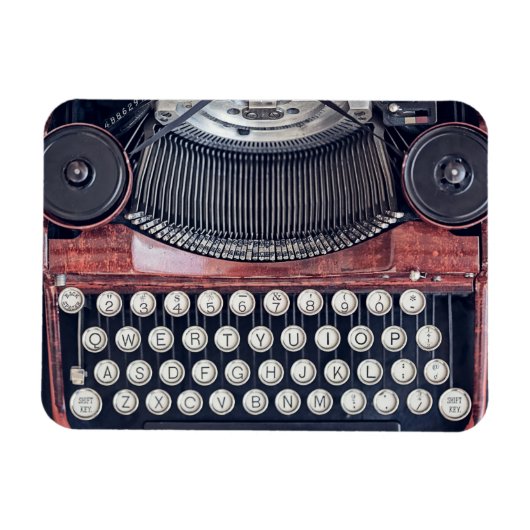 schrijfmachine magneet (Horizontaal)