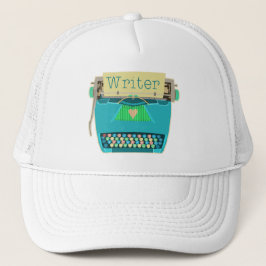 Schrijfmachine met typemachine - Retro Modern Aqua Trucker Pet