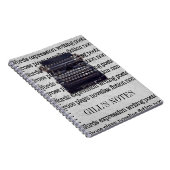 schrijfmachine notitieboek (Rechterzijde)