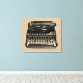 schrijfmachine op Canvas (Insitu (Houten vloer))