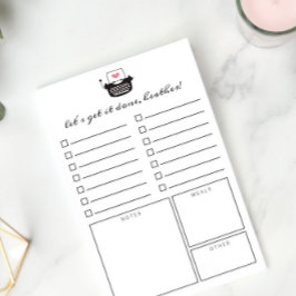 Schrijfmachine per dag om de organisator te doen post-it® notes