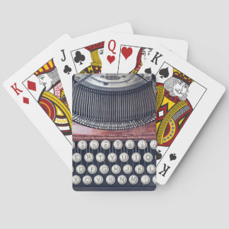 schrijfmachine pokerkaarten