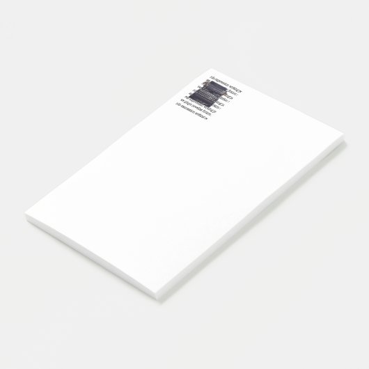  schrijfmachine post-it® notes (Schuin)