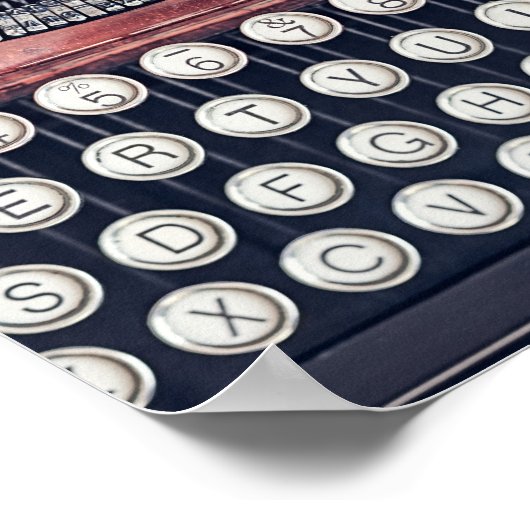  schrijfmachine poster (Hoek)