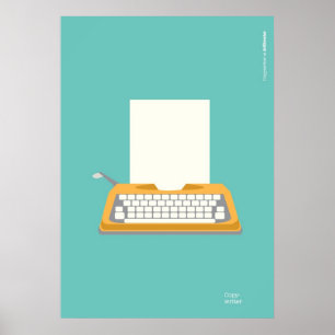  schrijfmachine poster