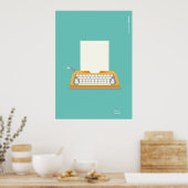  schrijfmachine poster (Keuken)