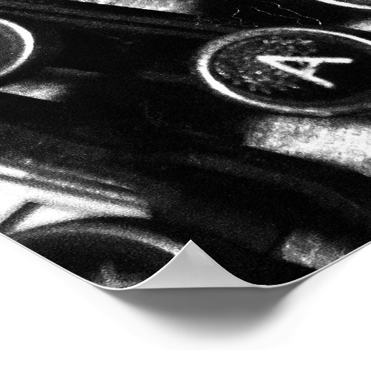  schrijfmachine poster (Hoek)