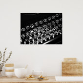  schrijfmachine poster (Keuken)