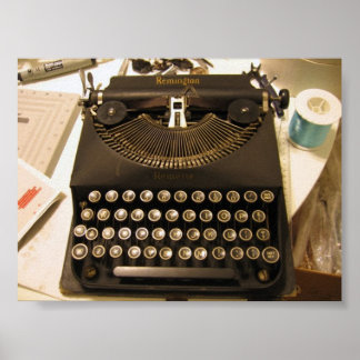 schrijfmachine poster
