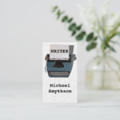 Schrijfmachine Retrotypemachine op gekreukeld papi Visitekaartje (Staand voorkant)