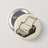 schrijfmachine ronde button 5,7 cm (Voorkant /achterkant)