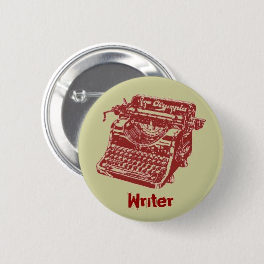  schrijfmachine ronde button 5,7 cm (Voorkant /achterkant)