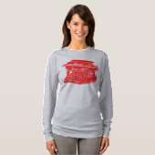 schrijfmachine - rood t-shirt (Voorkant volledig)