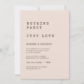  schrijfmachine roze Niets fancy Gewoon liefde Kaart (Voorkant)