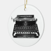 Schrijfmachine Schrijfmachine Auteur Novelist writ Keramisch Ornament (Links)