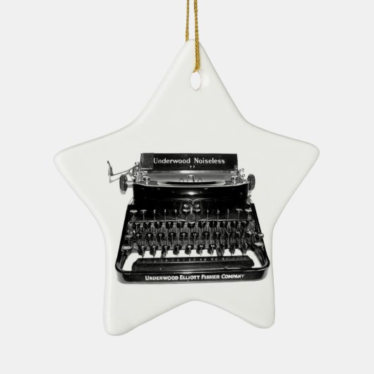 Schrijfmachine Schrijfmachine Auteur Novelist writ Keramisch Ornament (Rechts)