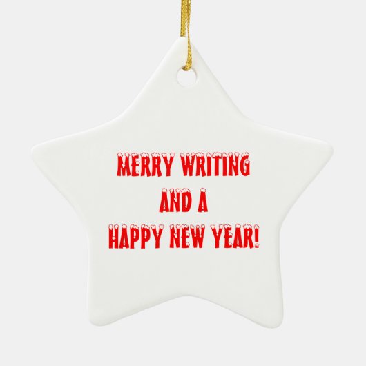 Schrijfmachine Schrijfmachine Auteur Novelist writ Keramisch Ornament (Achterkant)