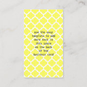 Schrijfmachine Schrijfmachine Modern Geel Geel Visitekaartje (Achterkant)