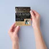 schrijfmachine, schrijverboekhandtekening flyer (Hand)