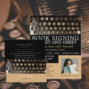  schrijfmachine, schrijvers visitekaartje