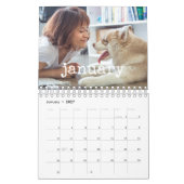  schrijfmachine script familie foto 2026 kalender (Jan 2027)