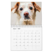  schrijfmachine script familie foto 2026 kalender (Mar 2027)