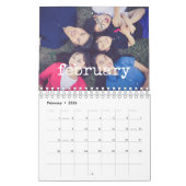  schrijfmachine script familie foto 2026 kalender (Feb 2026)