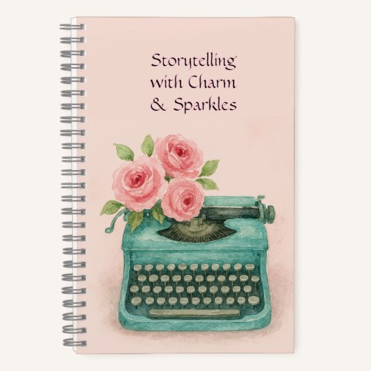  schrijfmachine-storytelling writers desktop notitieboek (Voorkant)