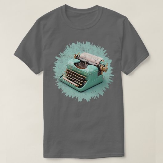  schrijfmachine t-shirt (Design voorkant)