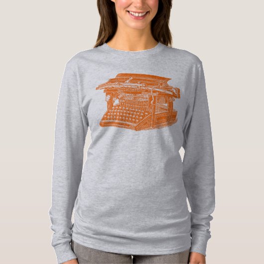  schrijfmachine t-shirt (Voorkant)