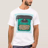  schrijfmachine t-shirt (Voorkant)