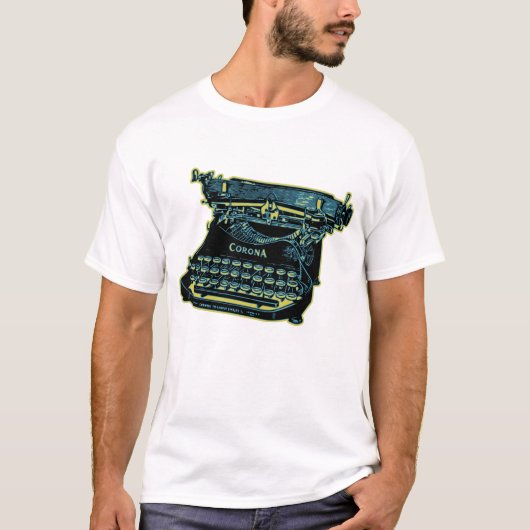  schrijfmachine t-shirt (Voorkant)