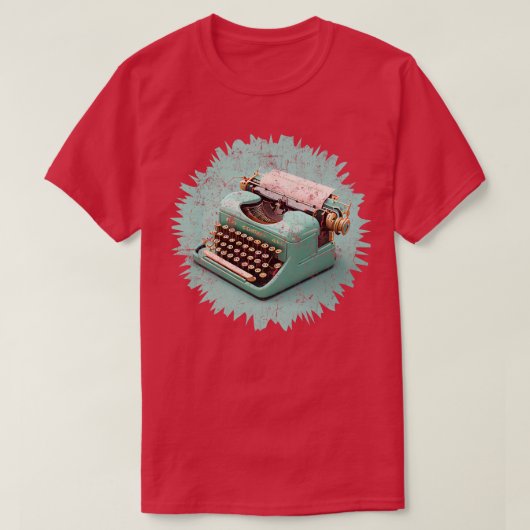 schrijfmachine t-shirt (Design voorkant)