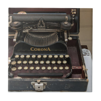  schrijfmachine tegeltje