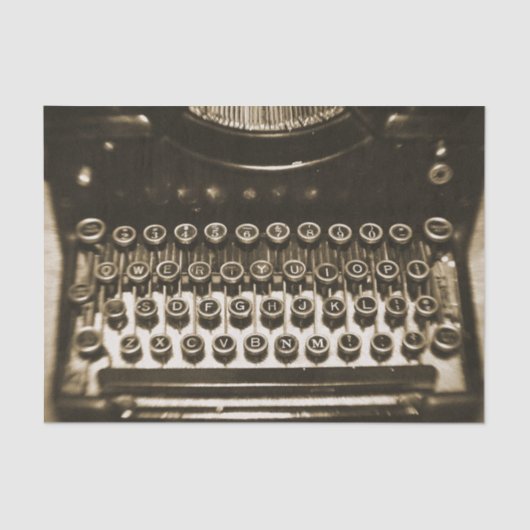 schrijfmachine tissuepapier (Voorkant)