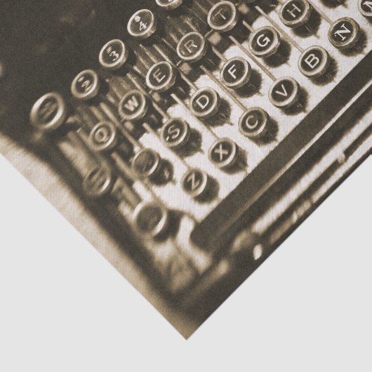 schrijfmachine tissuepapier (Detail)