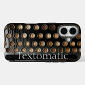 schrijfmachine toetsen tekst o magisch grappig Case-Mate iPhone case (Achterkant (horizontaal))