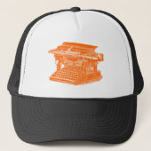  schrijfmachine trucker pet (Voorkant)