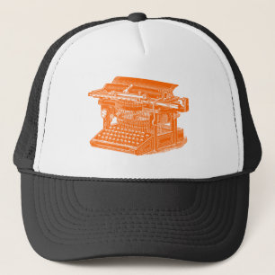 schrijfmachine trucker pet