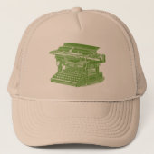  schrijfmachine trucker pet (Voorkant)