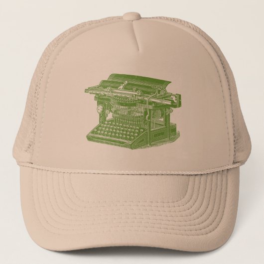 schrijfmachine trucker pet (Voorkant)