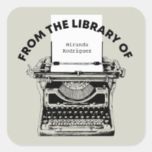 schrijfmachine uit de bibliotheek van de boekplaa