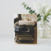 schrijfmachine, Valentijn Je bent gewoon mijn typ Briefkaart (Staand voorkant)