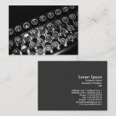  schrijfmachine visitekaartje (Voorkant / Achterkant)