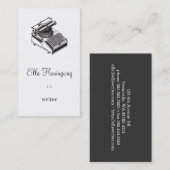Schrijfmachine Visitekaartje (Voorkant / Achterkant)