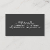 Schrijfmachine Visitekaartje (Achterkant)