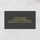 Schrijfmachine Visitekaartje (Achterkant)