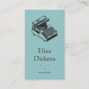 Schrijfmachine Visitekaartje