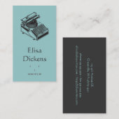 Schrijfmachine Visitekaartje (Voorkant / Achterkant)