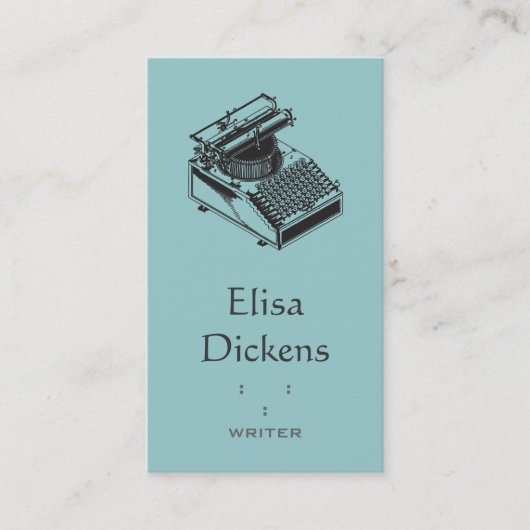 Schrijfmachine Visitekaartje (Voorkant)